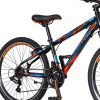 Visitor Hunter 24" gyerek kerékpár Fekete-Kék Tárcsafékes