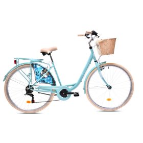   Capriolo Diana 6 sebességes női városi kerékpár 18" Türkizkék