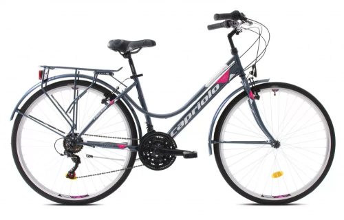 Capriolo Sunrise Lady Női Grafit-Rózsaszín Trekking kerékpár 19"
