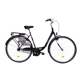   Capriolo Diana 1 sebességes női kontrás városi kerékpár 20" Fekete