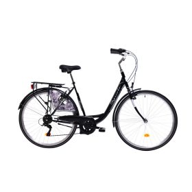   Capriolo Diana 6 sebességes női városi kerékpár 20" Fekete