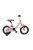 Koliken Barbilla Lány Rózsaszín-Fehér 12" gyerek kerékpár műanyag sárvédővel
