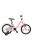 Koliken Barbilla Lány Rózsaszín-Fehér 16" gyerek kerékpár műanyag sárvédővel
