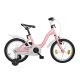 Koliken Barbilla Lány Rózsaszín-Fehér 16" gyerek kerékpár műanyag sárvédővel