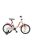 Koliken Little Lady Púder-Pink Fehér 16" gyerek kerékpár műanyag sárvédővel
