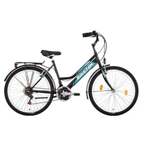 26 Biketek Oryx ATB kerékpár női fekete váltós