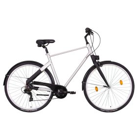 28 Trekking city alu férfi beépített világítás ezüst