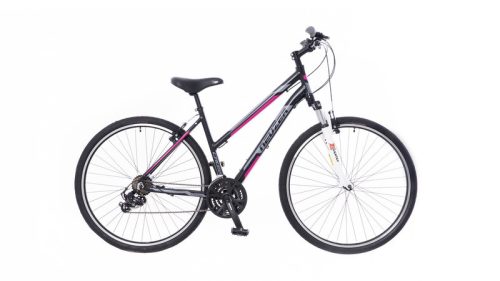 Neuzer X100 21S Női Fekete-Szürke Pink 28" Cross kerékpár 19"