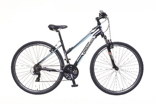 Neuzer X100 21S Női Fekete-Fehér Kék 28" Cross kerékpár 19"