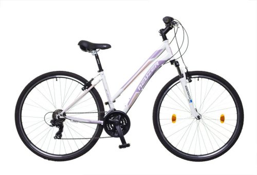Neuzer X Zero 21S Női Fehér-Mályva Rózsaszín 28" Cross kerékpár 17"