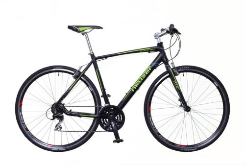 Neuzer Courier 21S Férfi Fekete-Zöld Szürke Matt 28" Fitness kerékpár 50 cm