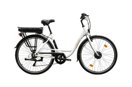 Neuzer Zagon Női Matt Fehér-Arany Fekete 28" Elektromos kerékpár 17"