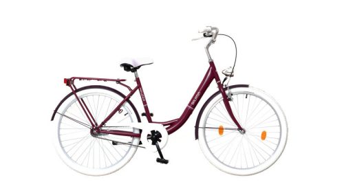 Neuzer Balaton Premium 28 1S Női Padlizsán-Fehér városi kerékpár 18"