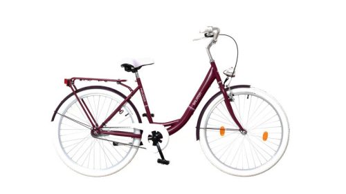 Neuzer Balaton Premium 26 N3 Női Padlizsán-Fehér városi kerékpár 18"